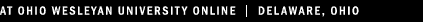 [ at Ohio Wesleyan University Online - Delaware, Ohio ]